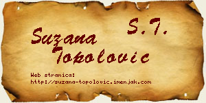 Suzana Topolović vizit kartica
